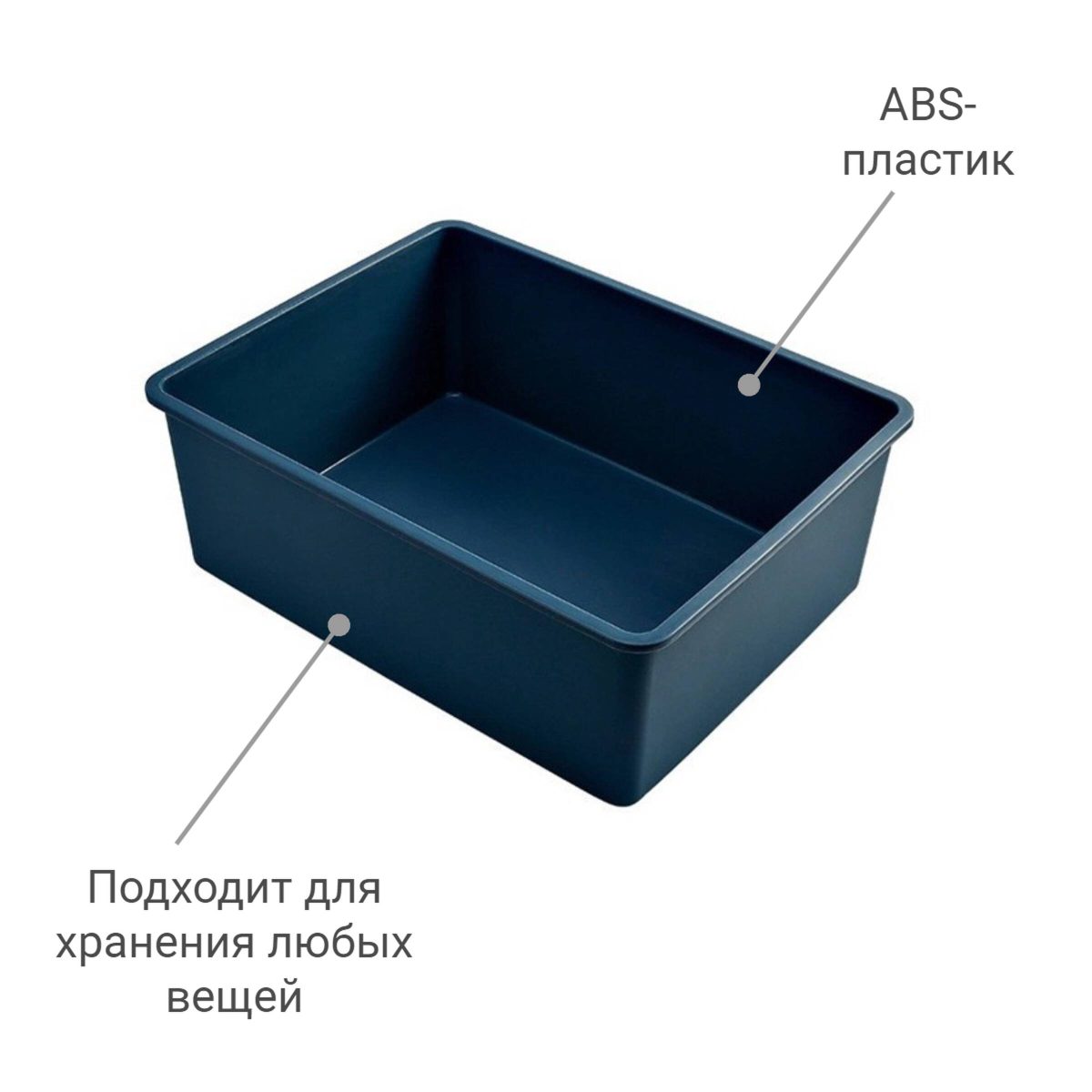 Контейнер для хранения вещей с крышкой Nordic Tales Storage S Blue 7