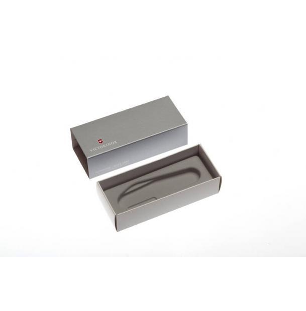 Коробка для ножей VICTORINOX 91 мм толщиной 6-7 уровней (1.6795, 1.7775.T), картонная, серебристая 4.0139