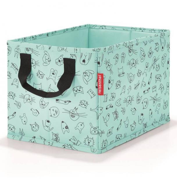 Коробка для хранения детская Reisenthel Storagebox cats and dogs mint IY4062