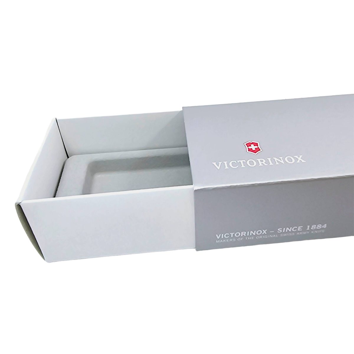 Коробка для ножей VICTORINOX 91 мм толщиной 6-7 уровней (1.6795, 1.7775.T), картонная, серебристая 4