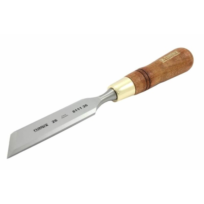 Косая правая стамеска с ручкой Narex Wood Line Plus 26 мм 811126