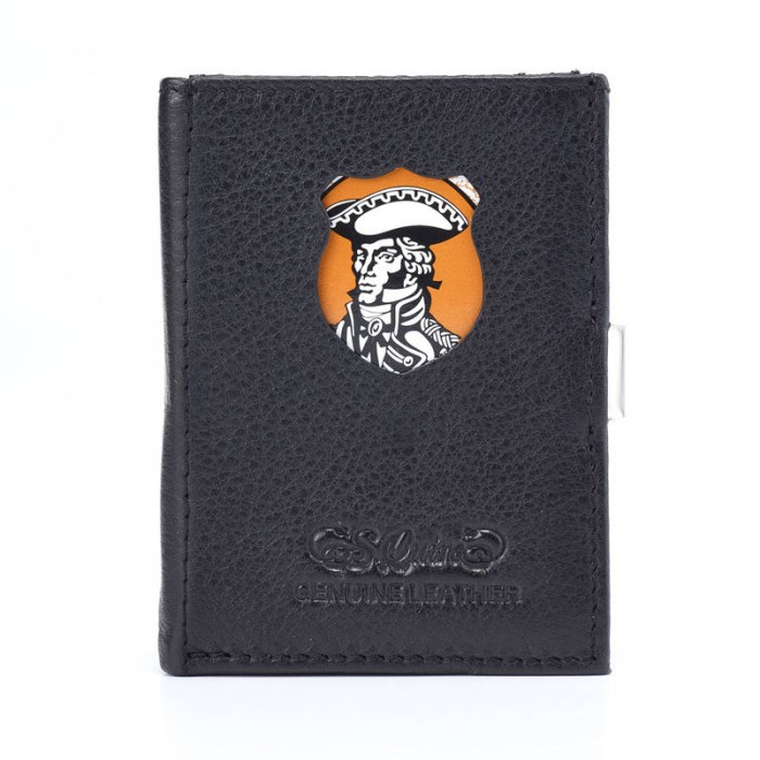 Кошелек кожаный S.QUIRE, черный, QK30BK