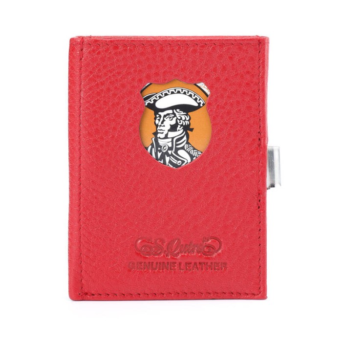 Кошелек кожаный S.QUIRE, красный, QK30R