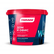 Краска акриловая PARADE W4 износоустойчивая Дом и Офис белая матовая 5л 0005876