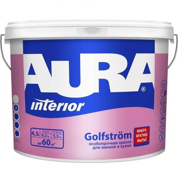 Краска AURA Interior Golfstrom ASP036 4.5 л