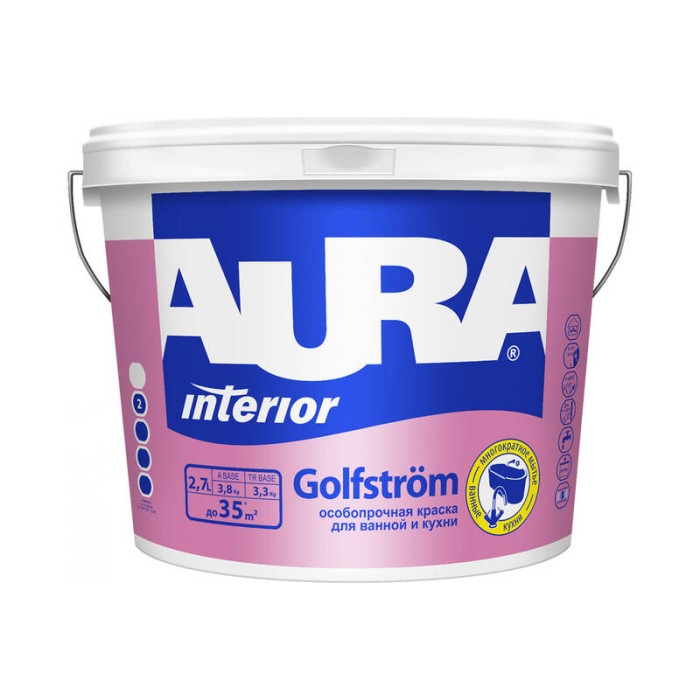 Краска AURA Interior Golfstrom TR ASP041 2.7 л