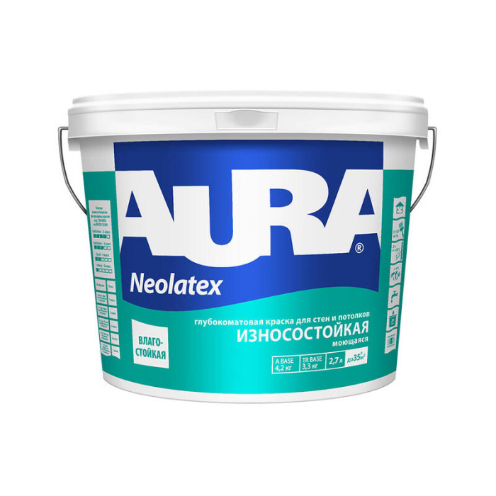 Краска AURA Interior Neolatex TR ASP080 2.7 л