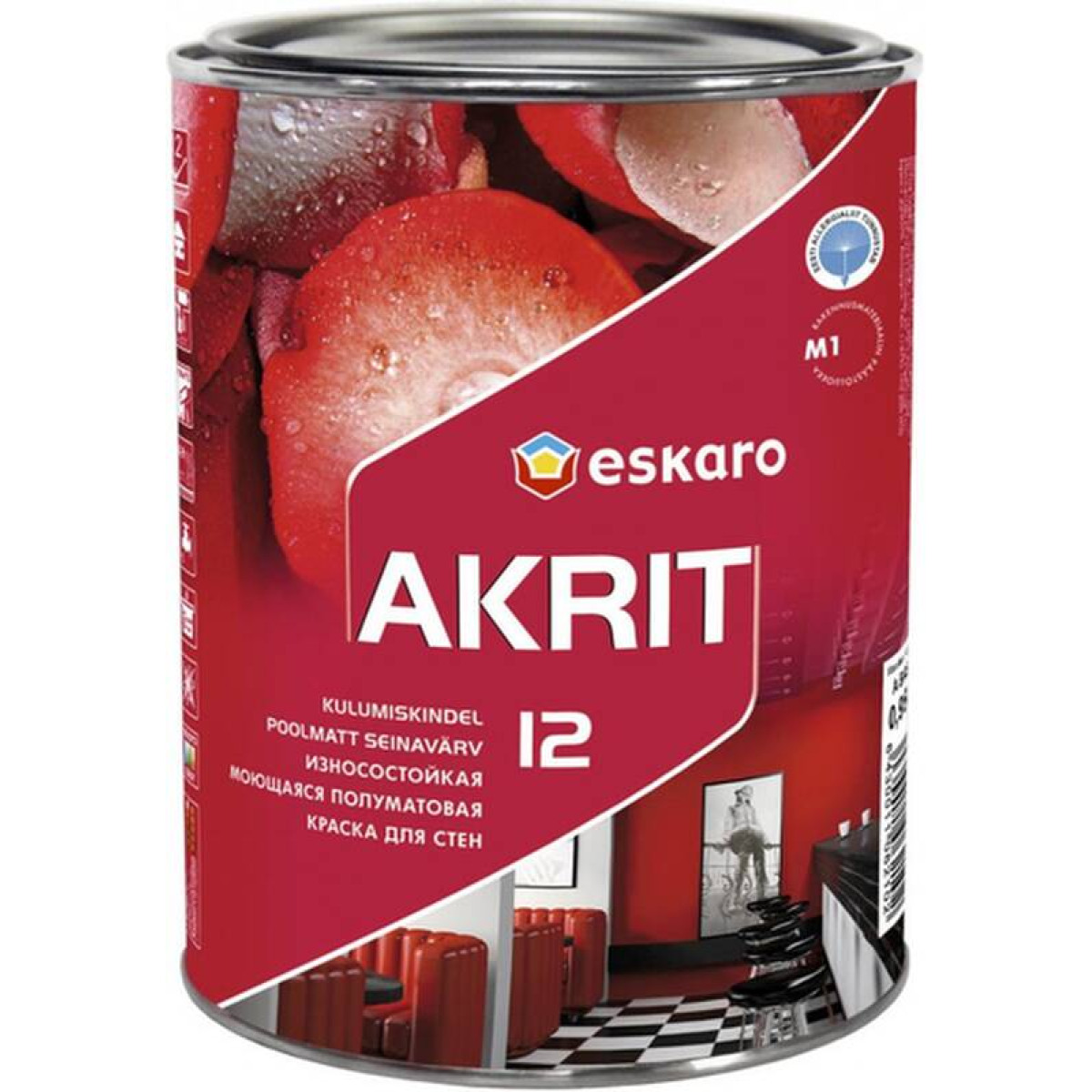 Краска Eskaro Akrit-12 TR 0.9л ESP049 1