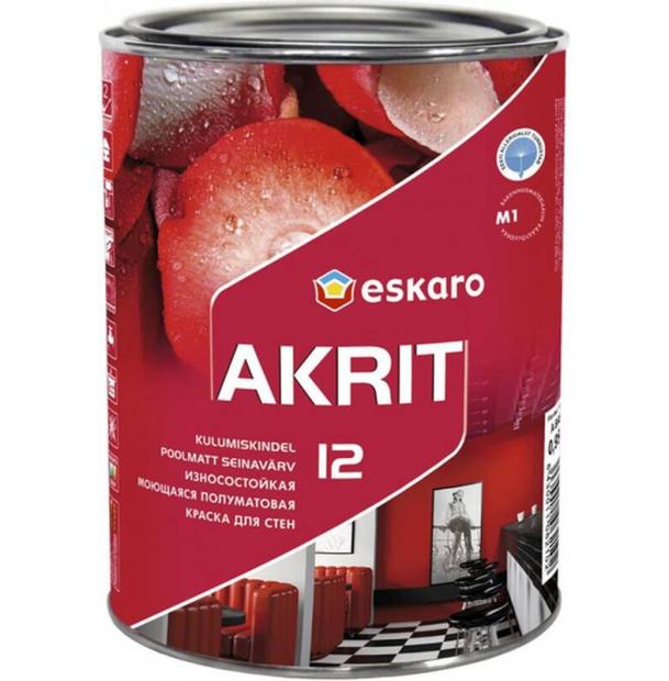 Краска Eskaro Akrit-12 TR 0.9л ESP049