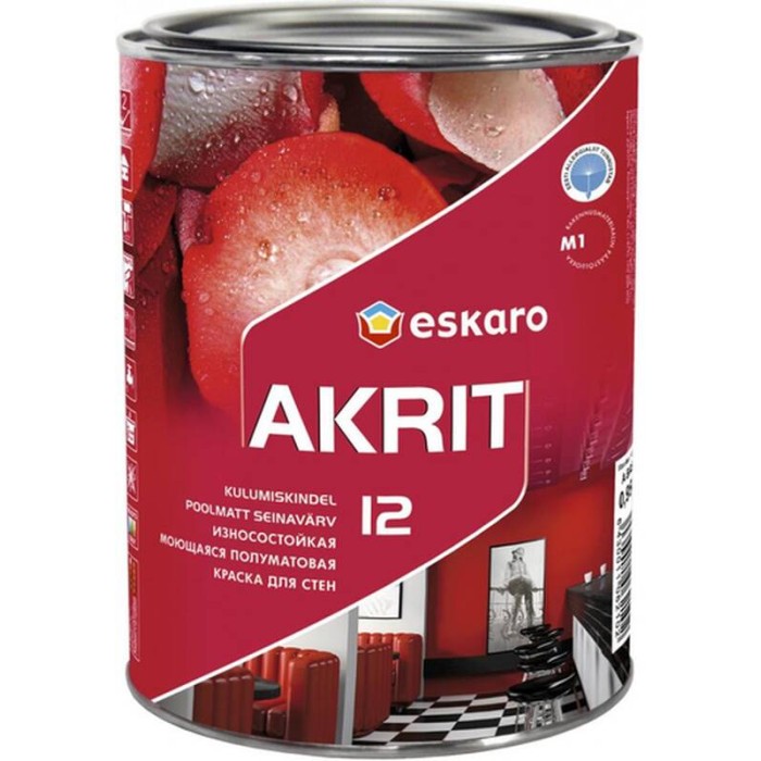 Краска Eskaro Akrit-12 TR 0.9л ESP049