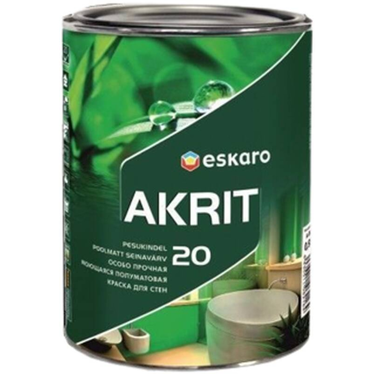 Краска Eskaro Akrit 20 TR 0.9л ESP055 1