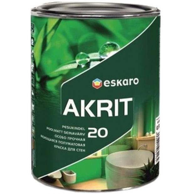 Краска Eskaro Akrit 20 TR 0.9л ESP055