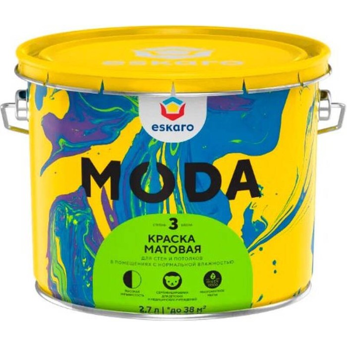 Краска Eskaro MODA 3 2.7л EMP008