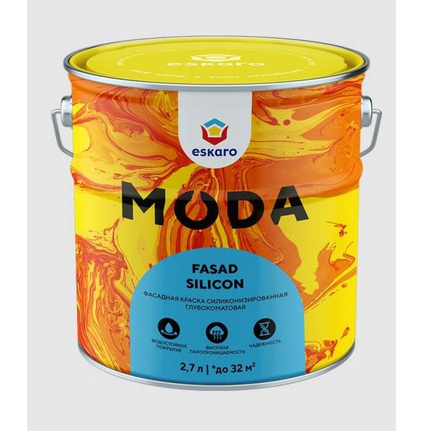 Краска Eskaro MODA Fasad Silicon 2,7л EMP025