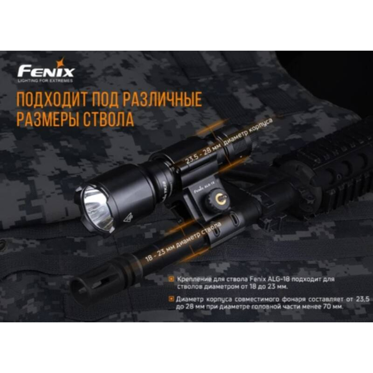 Крепление на оружие для фонарей Fenix ALG-18 5