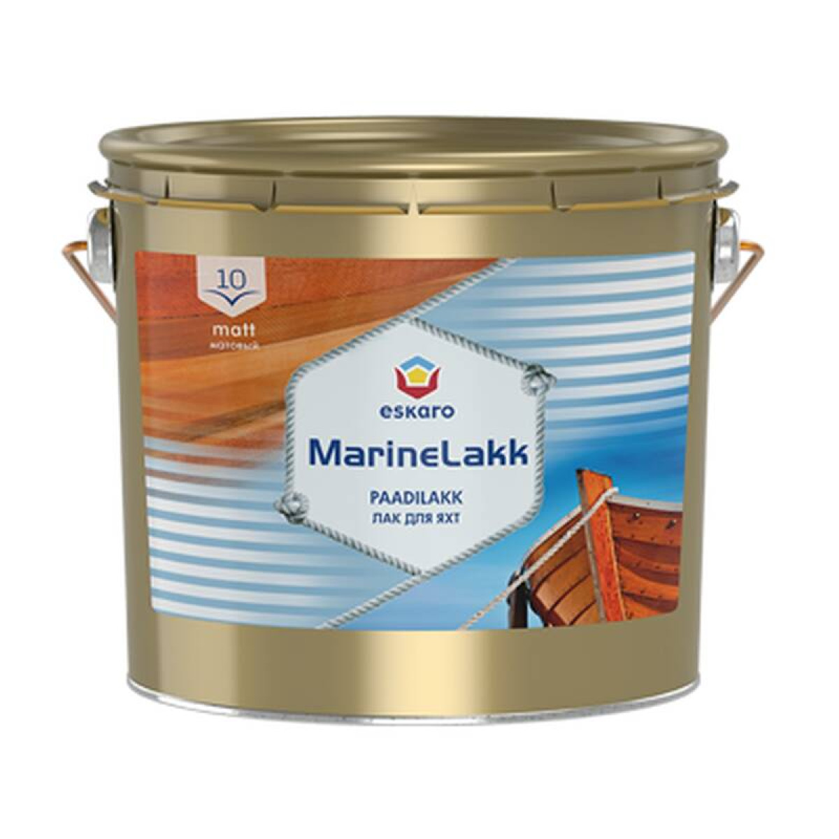 Лак Eskaro Marine lakk 10 матовый 0.95л ESL023 1