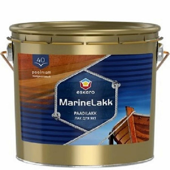 Лак Eskaro Marine lakk 40 полуматовый 0.95л ESL029