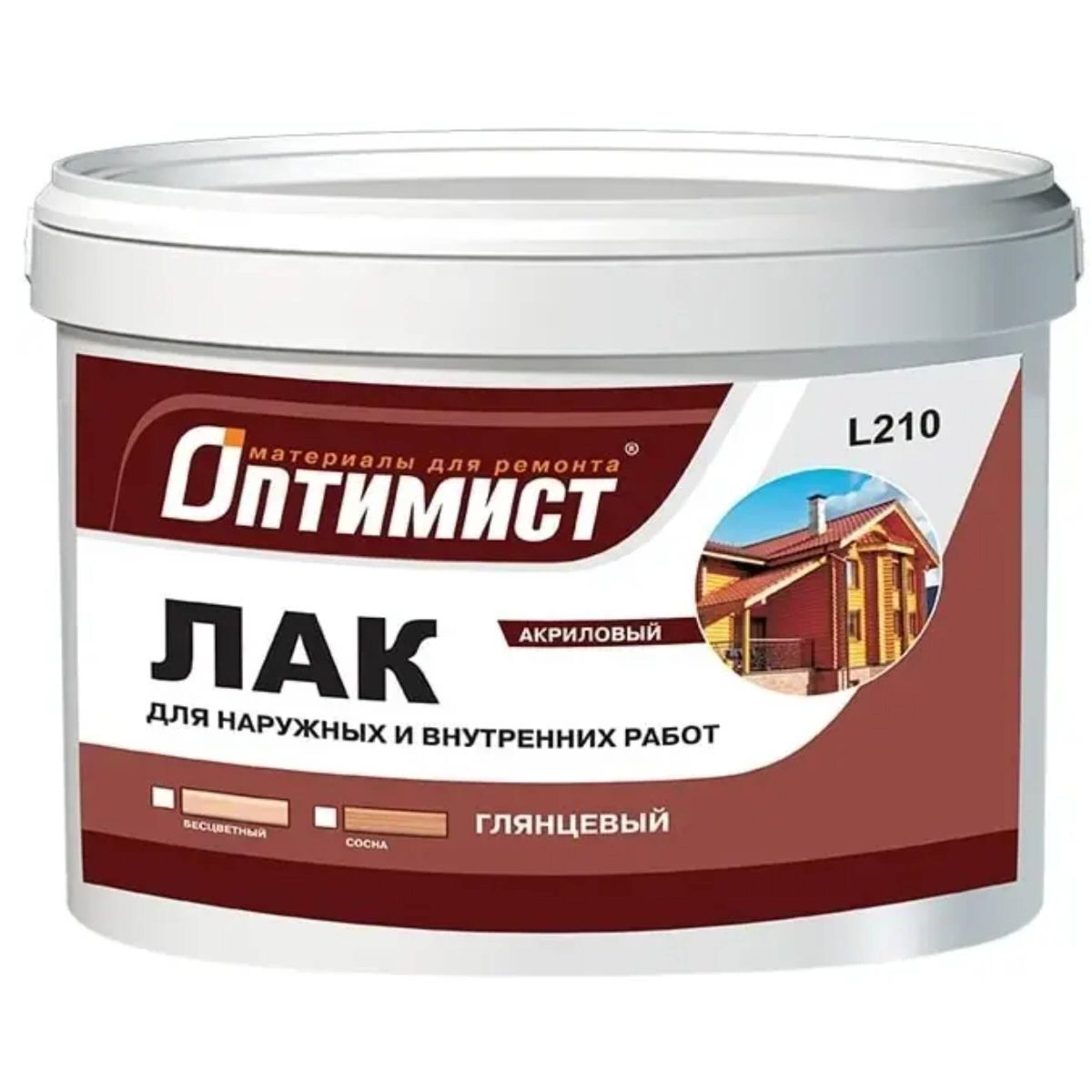 Лак L210 ОПТИМИСТ глянцевый 0,9кг OPL011 1