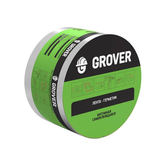 Лента-герметик серебристая Grover GRH748 10х0.15 м