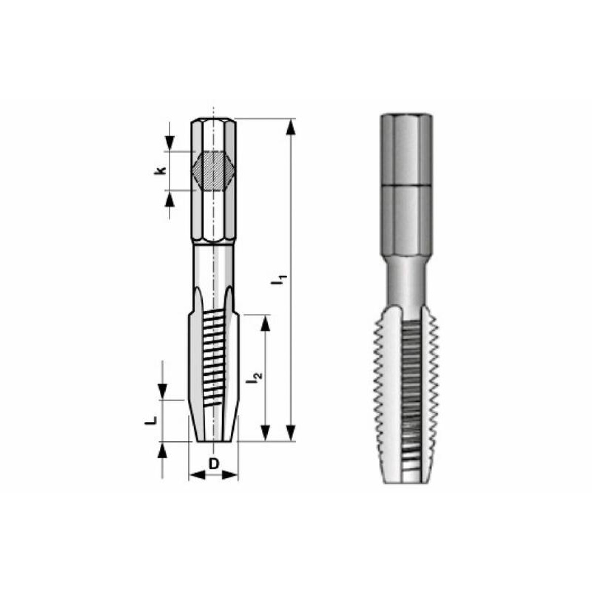 Метчик М8 с хвостовиком Bucovice Tools 940080 3