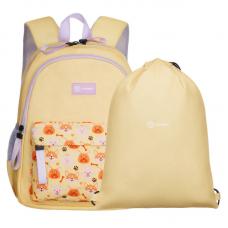  Мини-рюкзак CLASS X Mini и мешок для сменной обуви TORBER T1801-23-Yel
