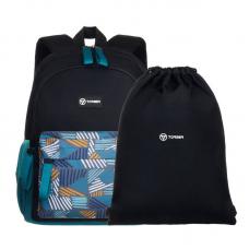  Мини-рюкзак CLASS X Mini + Мешок для сменной обуви TORBER T1801-23-Bl-B