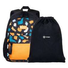 Мини-рюкзак CLASS X Mini + Мешок для сменной обуви TORBER T1801-23-Bl-Y