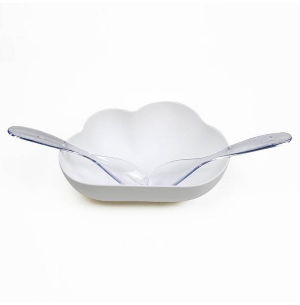 Миска для салата Qualy Cloud QL10265-WH-CL