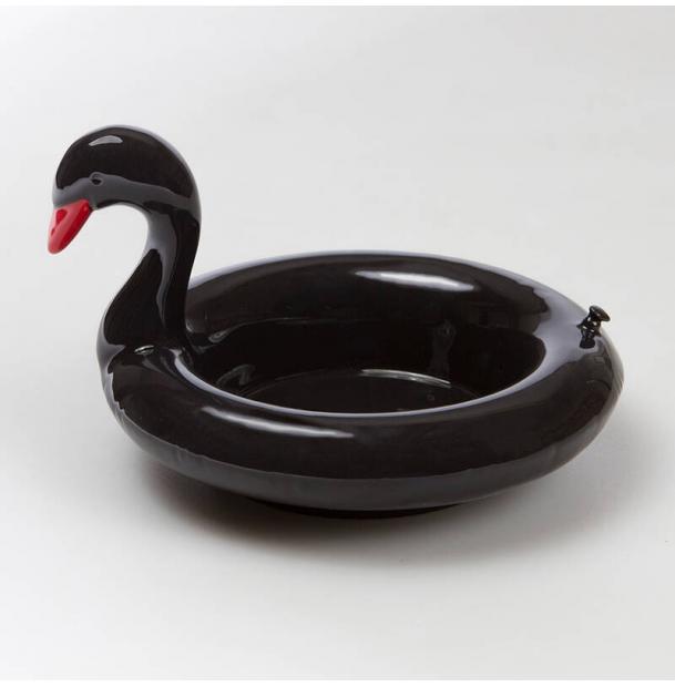 Миска сервировочная Doiy Floatie Black Swan DYFLOSBSW