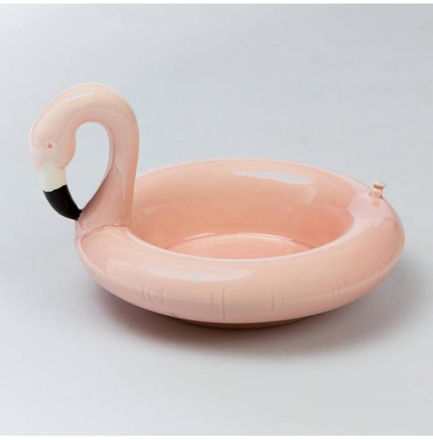 Миска сервировочная Doiy Floatie Flamingo DYFLOSBFL