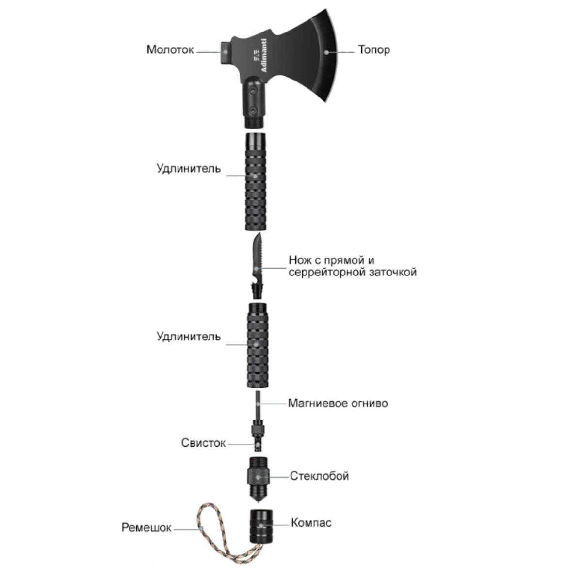 Многофункциональный топор Adimanti AXE-003 2