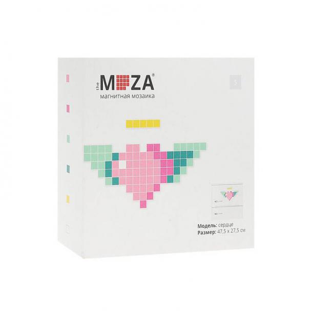 Мозаика магнитная Melompo Moza Сердце с крыльями 84 элемента Mel19-15