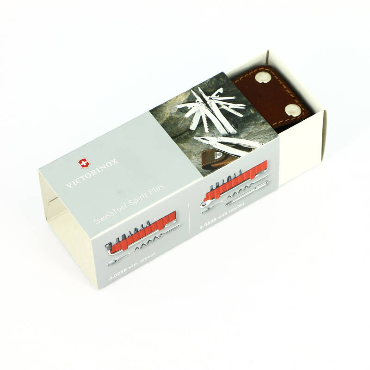 Мультитул Victorinox SwissTool Spirit 38, 105 мм, 38 функций, кожаный чехол 2