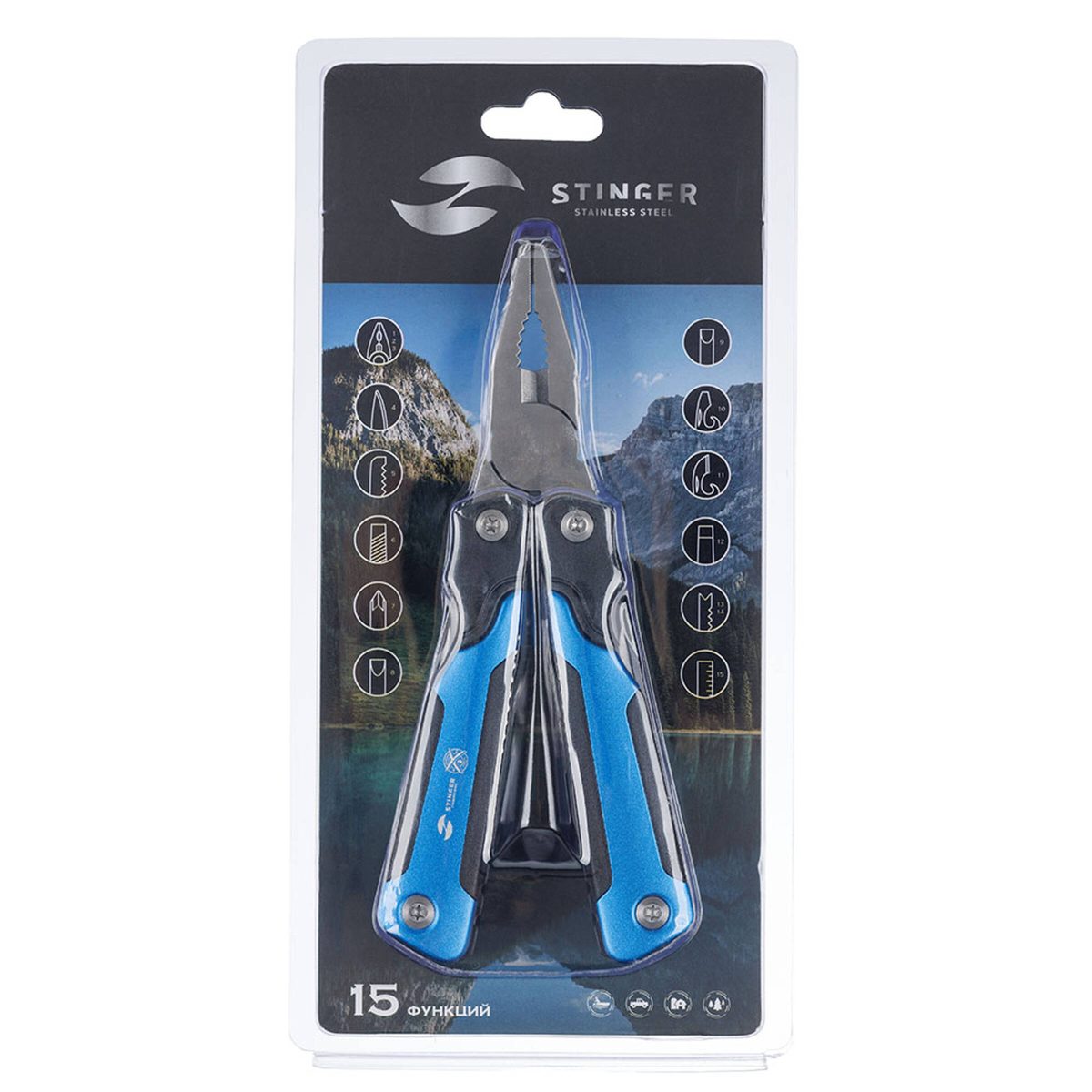 Мультитул в блистере STINGER MT-A017-FB 3
