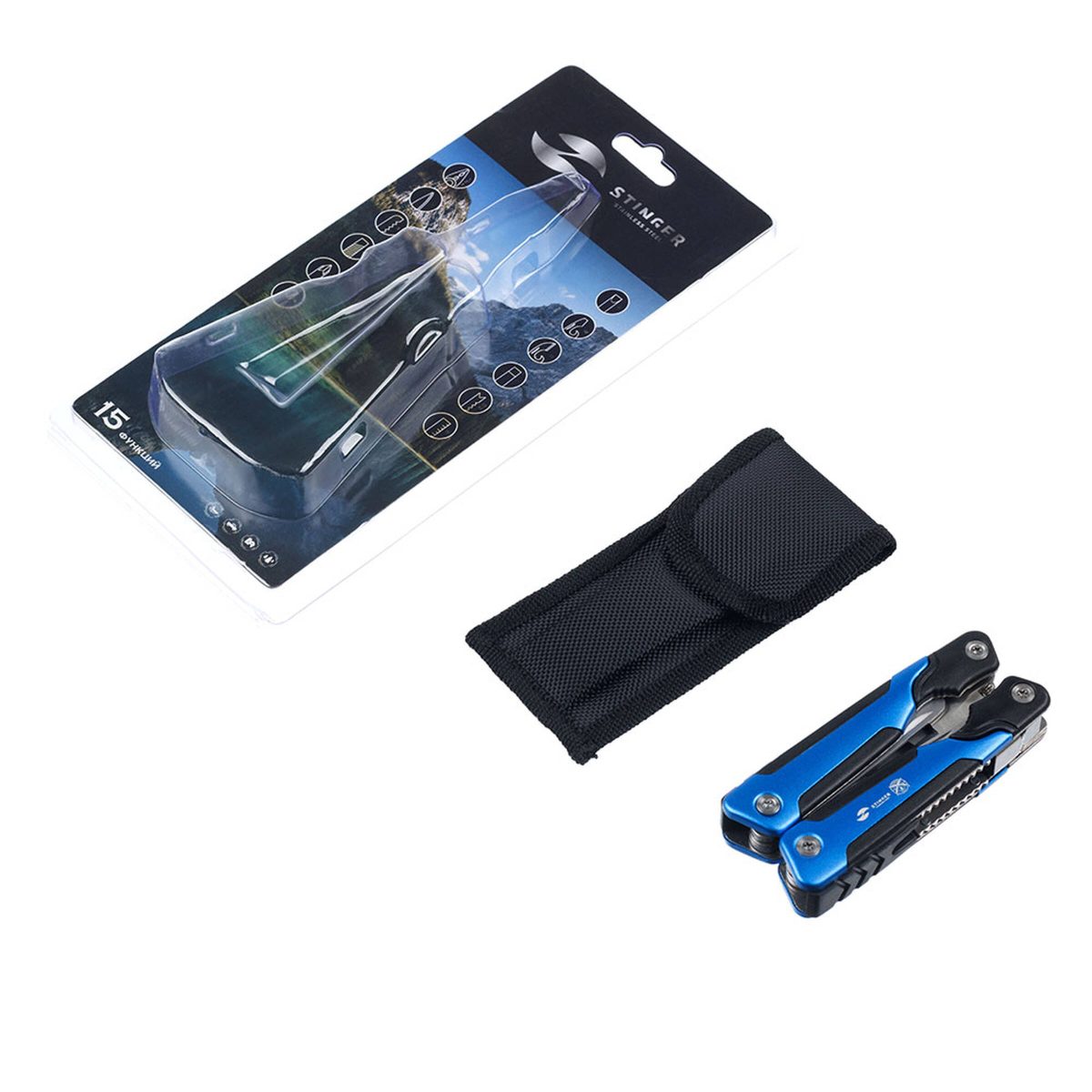 Мультитул в блистере STINGER MT-A017-FB 2