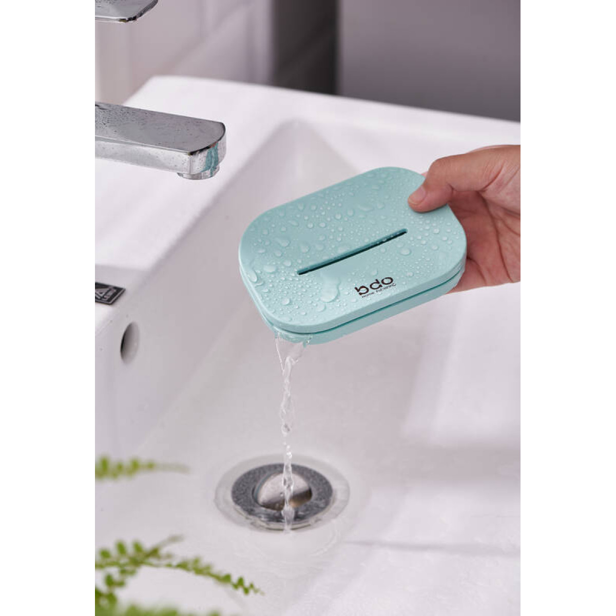 Мыльница BDO Soap Oval голубая 3