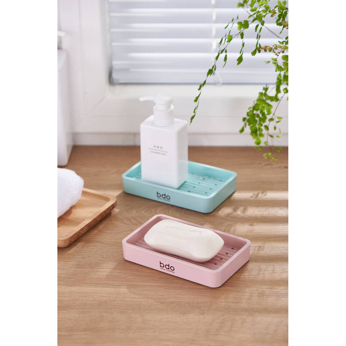 Мыльница BDO Soap Square голубая 2