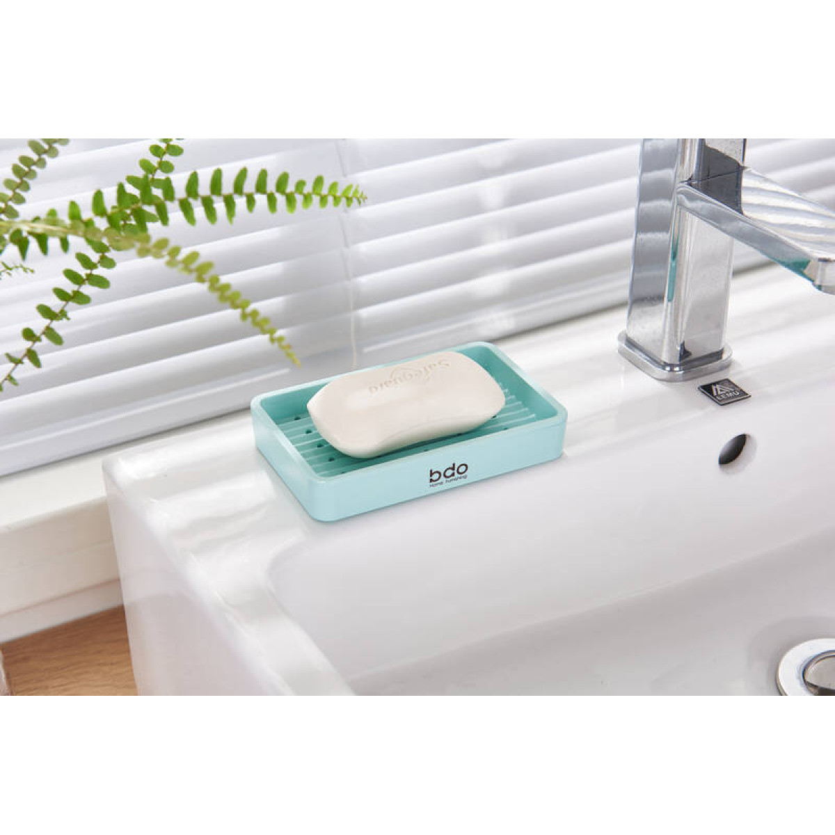 Мыльница BDO Soap Square голубая 3
