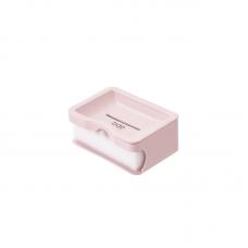 Мыльница с отсеком для губки BDO Soap Box розовая