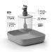 Набор банок для сыпучих продуктов Lucky Mouse Seasoning Qualy 4 шт QL10366-CL-GY
