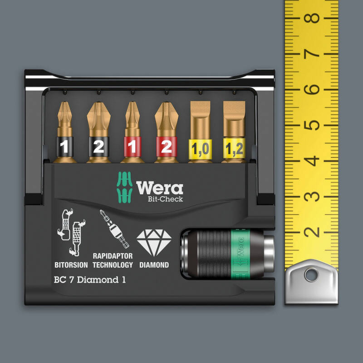 Набор бит с битодержателем Wera Bit-Check 10 Universal 1 10 предметов 5
