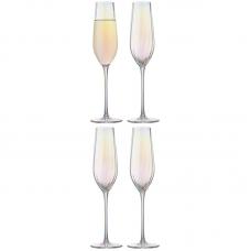 Набор бокалов для шампанского Liberty Jones Gemma Opal 225 мл 4 шт HM-GOL-CHGLS-225-4