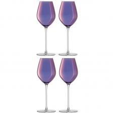 Набор бокалов для шампанского LSA International Aurora 285 мл фиолетовый 4 шт