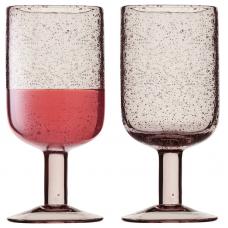 Набор бокалов для вина Liberty Jones Flowi 410 мл розовые 2 шт HM-LJ-FL-WGLS-P410-2