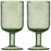 Набор бокалов для вина Liberty Jones Flowi 410 мл зеленые 2 шт HM-LJ-FL-WGLS-G410-2