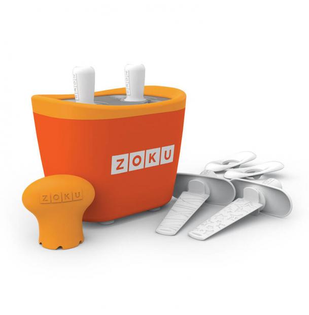 Набор для приготовления мороженого Zoku Duo Quick Pop maker оранжевый ZK107-OR
