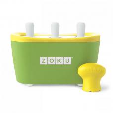 Набор для приготовления мороженого Zoku Triple Quick Pop Maker зеленый
