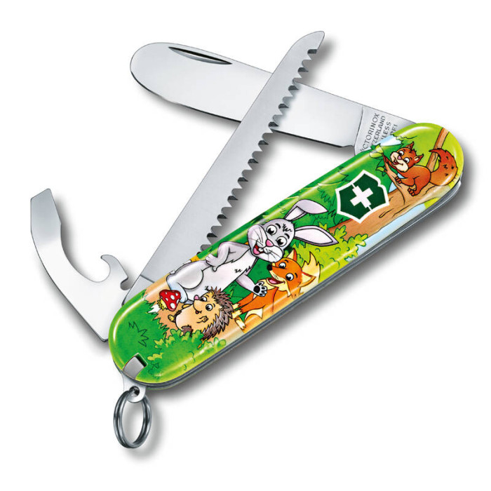 Набор для детей Victorinox "Кролик": перочинный нож 84 мм, шнурок на шею, книга-раскраска