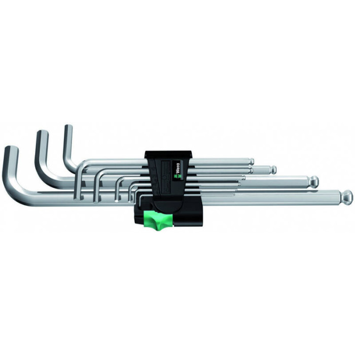 Набор Г-образных ключей Wera 950/9 Hex-Plus 1 1.5 - 10 мм 9 предметов