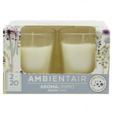 Набор из 2 ароматических свечей Ambientair Благоухание хлопка 20 ч